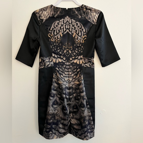 All Saints Satin Peacock Dress - Picture 3 of 5